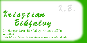 krisztian bikfalvy business card